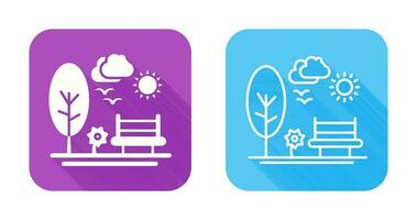 park vector pictogram