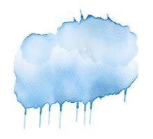 blauwe aquarel splash vector