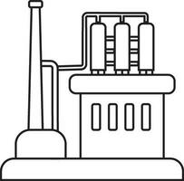 vector icoon van olie raffinaderij machine.