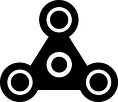 glyph stijl van spinner icoon in illustratie. vector