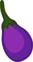 vlak illustratie van aubergine of eierplant groente. vector