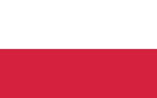 Polen officieel vlag vector