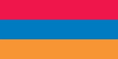 Armenië vlag officieel vector