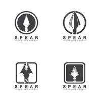 speer embleemontwerp pictogram vector illustratie