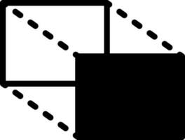 solide icoon voor proporties vector