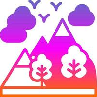 Alpen vector icoon ontwerp