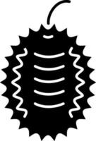illustratie van lychee icoon in zwart en wit kleur. vector