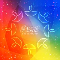Elegant glanzend diwali festivalontwerp vector