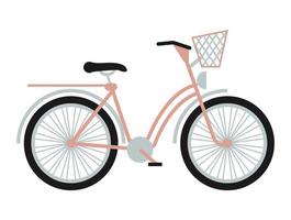 roze fiets pictogram vector