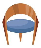 stoel houten meubels vector
