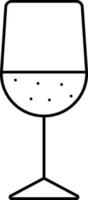 geïsoleerd wijn glas icoon in lijn kunst. vector
