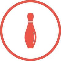 bowling pin vector icon