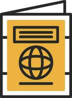 Internationale paspoort vector icoon ontwerp