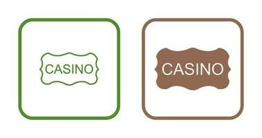 casino teken vector icoon