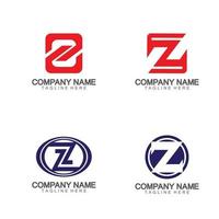 letter z nummer 2 logo pictogram vector