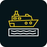 reis schip vector icoon ontwerp