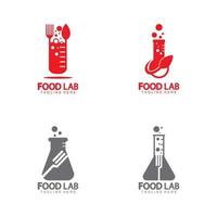 food lab logo vector illustratie ontwerp pictogrammalplaatje