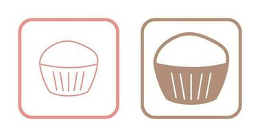 chocola muffin vector icoon