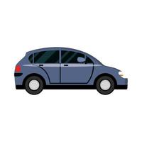 auto hatchback transport voertuig zijaanzicht auto pictogram vector