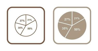 cirkeldiagram vector pictogram