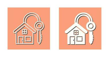 huis sleutel vector pictogram