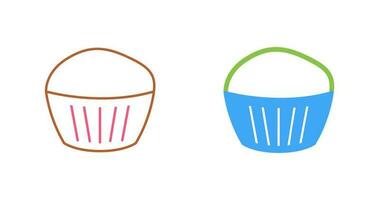 chocola muffin vector icoon