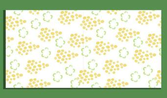 abstract meetkundig naadloos patroon met cirkels en groen bloemen. modern abstract ontwerp voor papier, omslag, kleding stof, interieur decor en andere gebruikers. ideaal voor baby meisje ontwerp vector