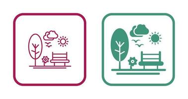 park vector pictogram