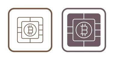 bitcoin spaander vector icoon