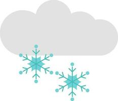 blauw en grijs sneeuwval weer icoon of symbool. vector