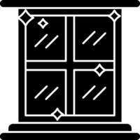 schoonmaak venster icoon in zwart en wit vector