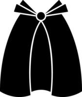 illustratie van glyph mantel of kaap icoon in vlak stijl. vector