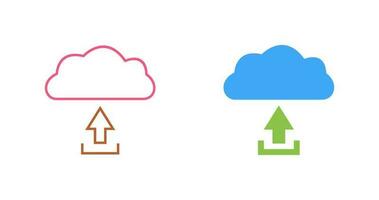 uniek uploaden naar wolk vector icoon