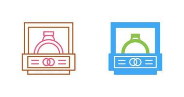 trouwring vector pictogram