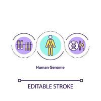 menselijk genoom concept pictogram vector
