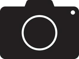elegant zwart en wit illustratie van een camera. vector