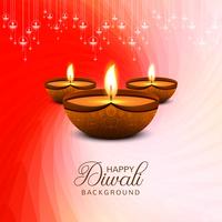 Gelukkige Diwali decoratieve vieringsachtergrond vector