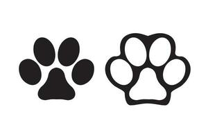 hond afdrukken of kat afdrukken vlak vector icoon voor dier appjes, website, of andere creatief ontwerp