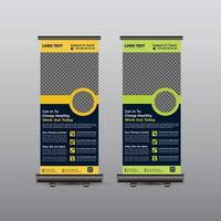 beste fitness gym roll-up banner ontwerpsjabloon vector