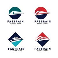 trein logo vectorillustratie vector