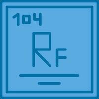 rutherfordium vector icoon ontwerp