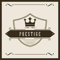 prestige elegant vintage vector