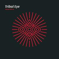 tribal tatoeëren oog logo vector