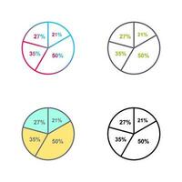 cirkeldiagram vector pictogram