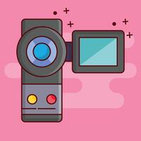 video camera vectorillustratie op een background.premium kwaliteit symbolen.vector iconen voor concept en grafisch ontwerp. vector