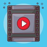 video reel vectorillustratie op een background.premium kwaliteit symbolen.vector iconen voor concept en grafisch ontwerp. vector