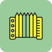 accordeon vector icoon ontwerp