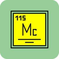 moscovium vector icoon ontwerp