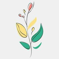 minimalistische bloemen vector kunst illustraties voor gelegenheden sjabloon wijnoogst mode hand- getrokken decor