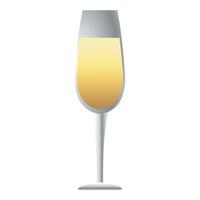 champagne beker drinken geïsoleerde pictogram vector